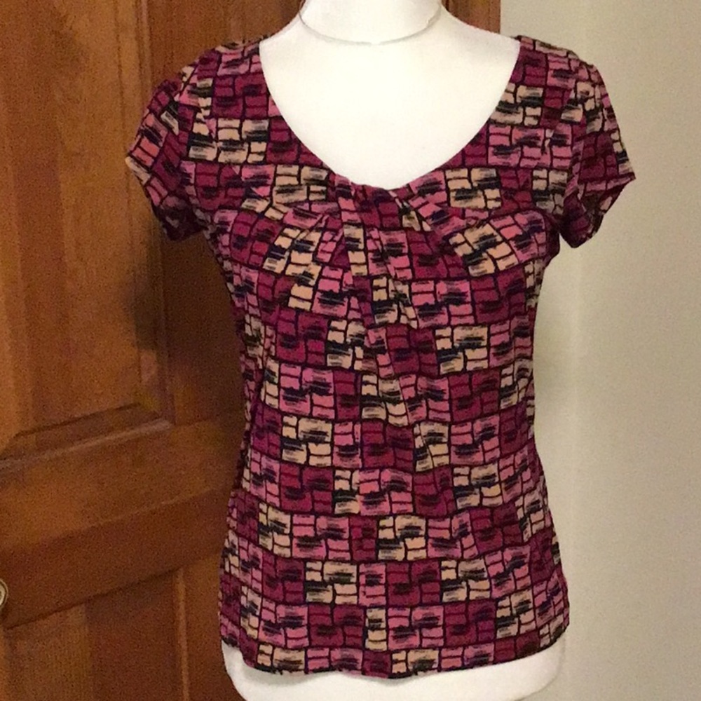 Ruched Cap Sleeve Top